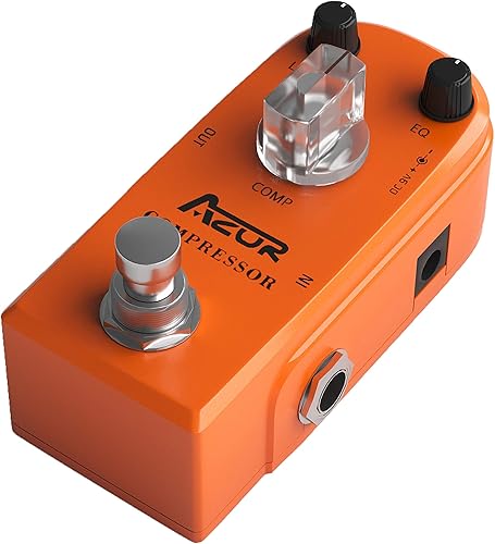 Vista 24 de AZOR Pedal ecualizador de ecualizador de 5 bandas para bajo eléctrico, aleación de aluminio True Bypass Eq bajo