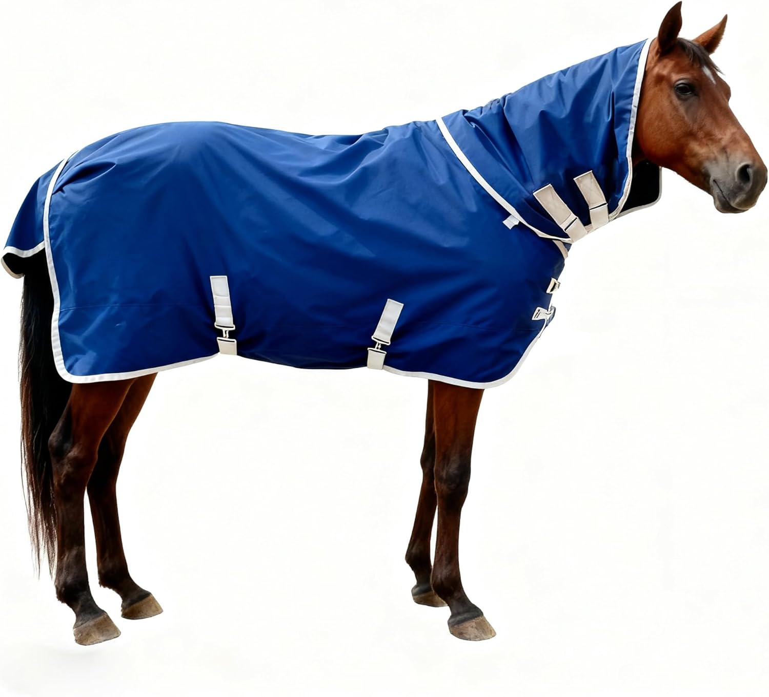 Horse Blanket Winter Water Resistant,220g Warm Cotton Filling Liner 1200D Premium Turnout Horse Blanket,Medium Weight Blanket 72 inches,135cm