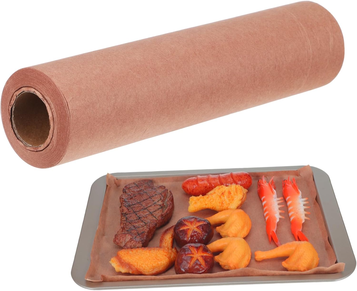 1roll Butcher Paper Roll Grease Parchment for Air Fryer Grilling Bbq and Baking Kraft Paper for Safe Food Wrapping and Versatile Use