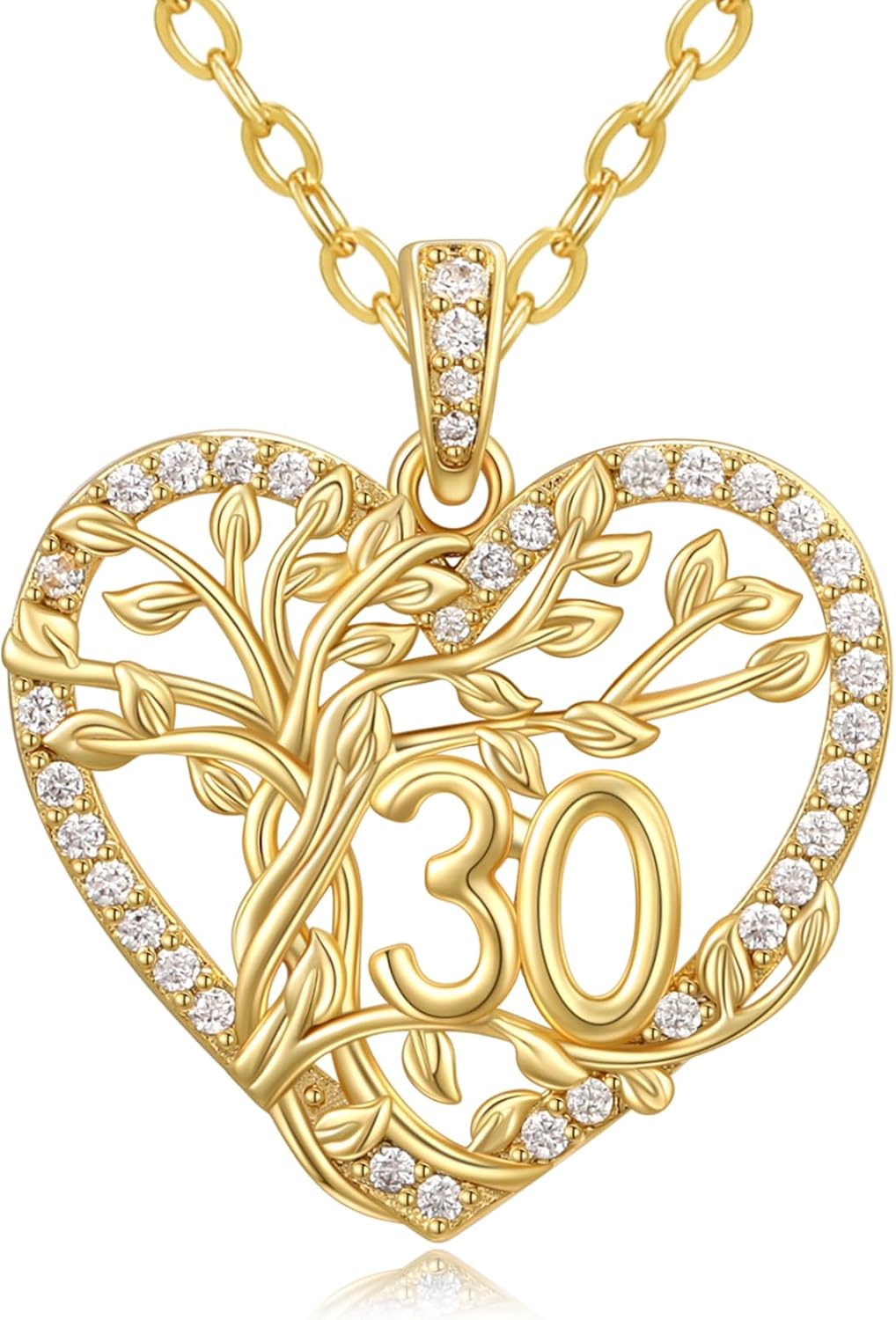 16th 18th 20th 30th 40th 50th 60th 70th 80th Birthday Gifts for Women 14K Gold Tree of Life Necklaces for Wife Mom Daughter Mothers Day Christmas Jewelry Gifts