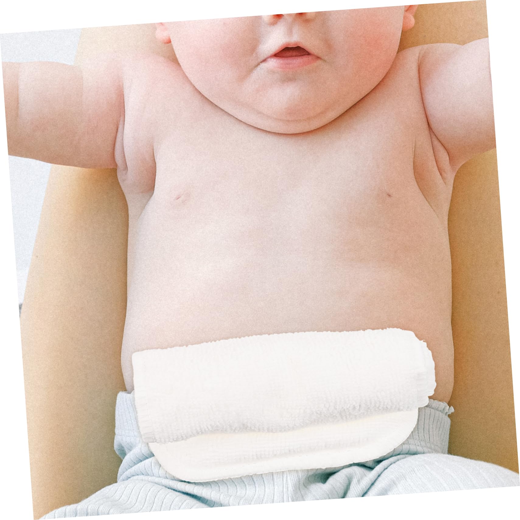 Totority Reusable Newborn Diapers Liners 8 Pack Washable Cloth Diaper Inserts for Baby's Comfort