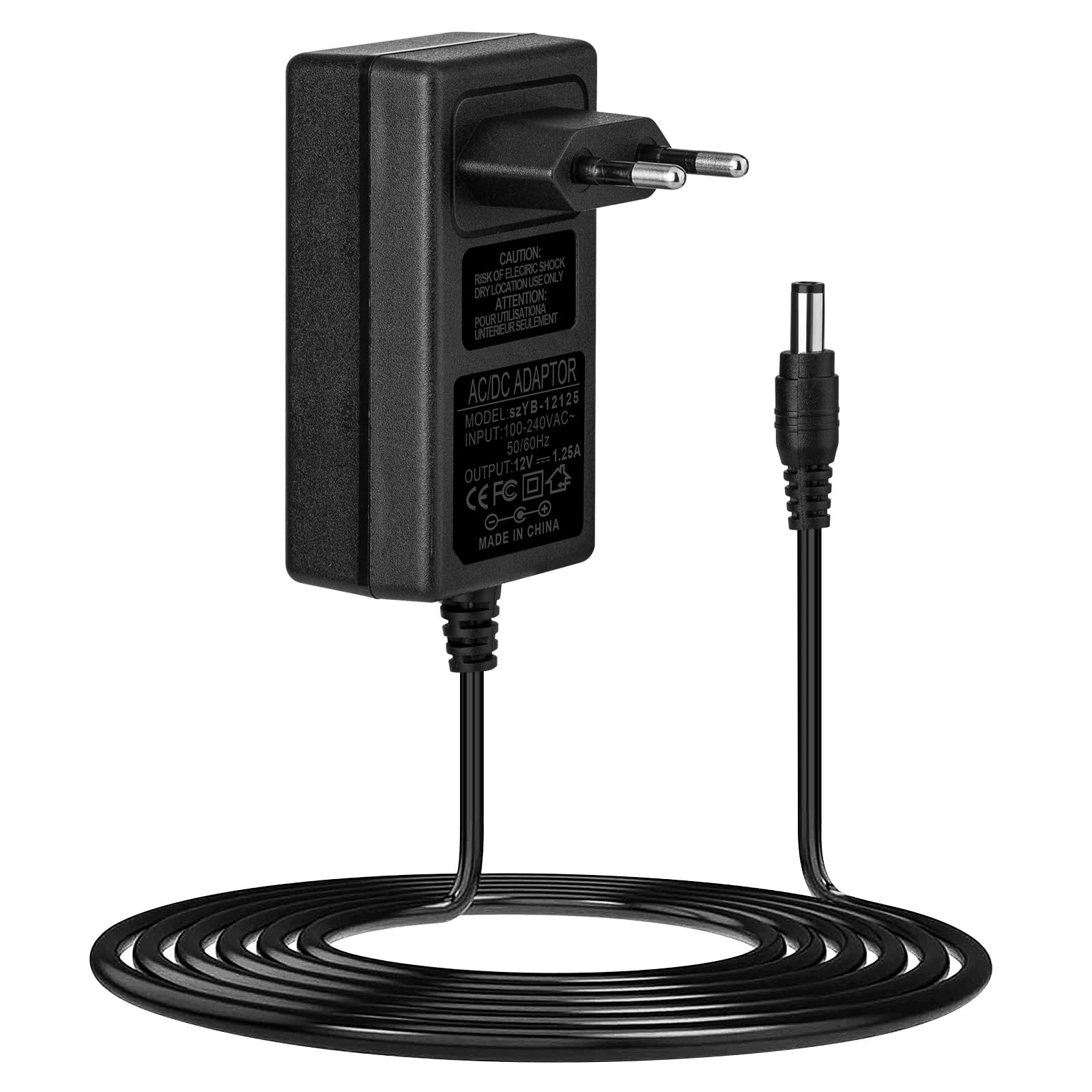 15W Poderoso Suministro de Energía para Echo Dot (3ra, 4ta y 5ta Gen), Echo Show 5 (1ra y 2da Gen), Echo Spot, Dot 3ra, Fire TV Cube