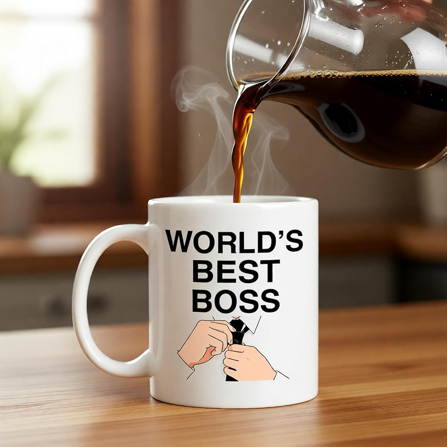 World's Best Boss Mug The Office Coffee Mug Funny Boss Mug 11 Oz Double Sided Mug for Boss Coworkers Office Gift - Image 5