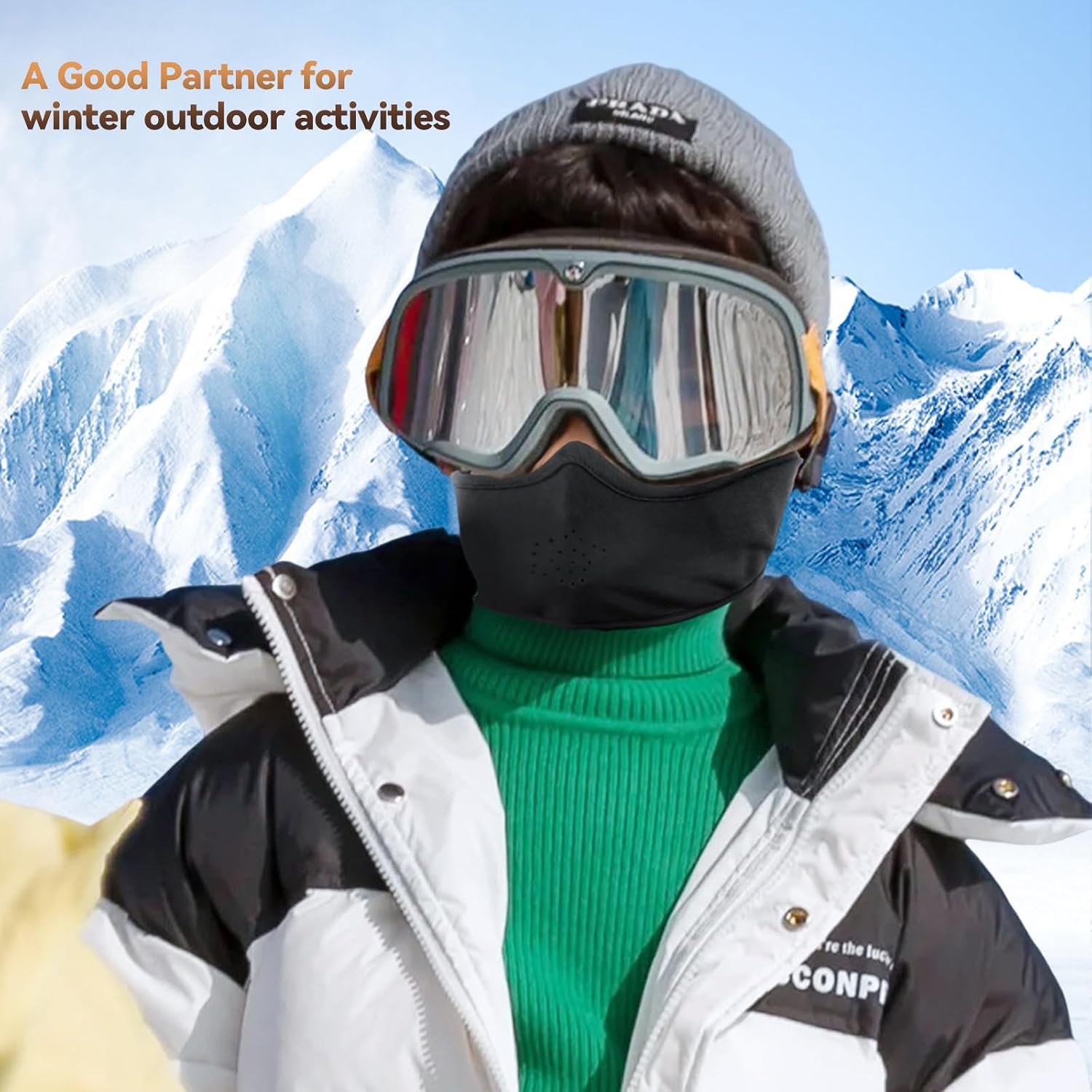 Kids Ski Mask Windproof Balaclava Kids Winter Face Mask for Boys Girls Breathable Balaclava Face Mask Helmet Liner