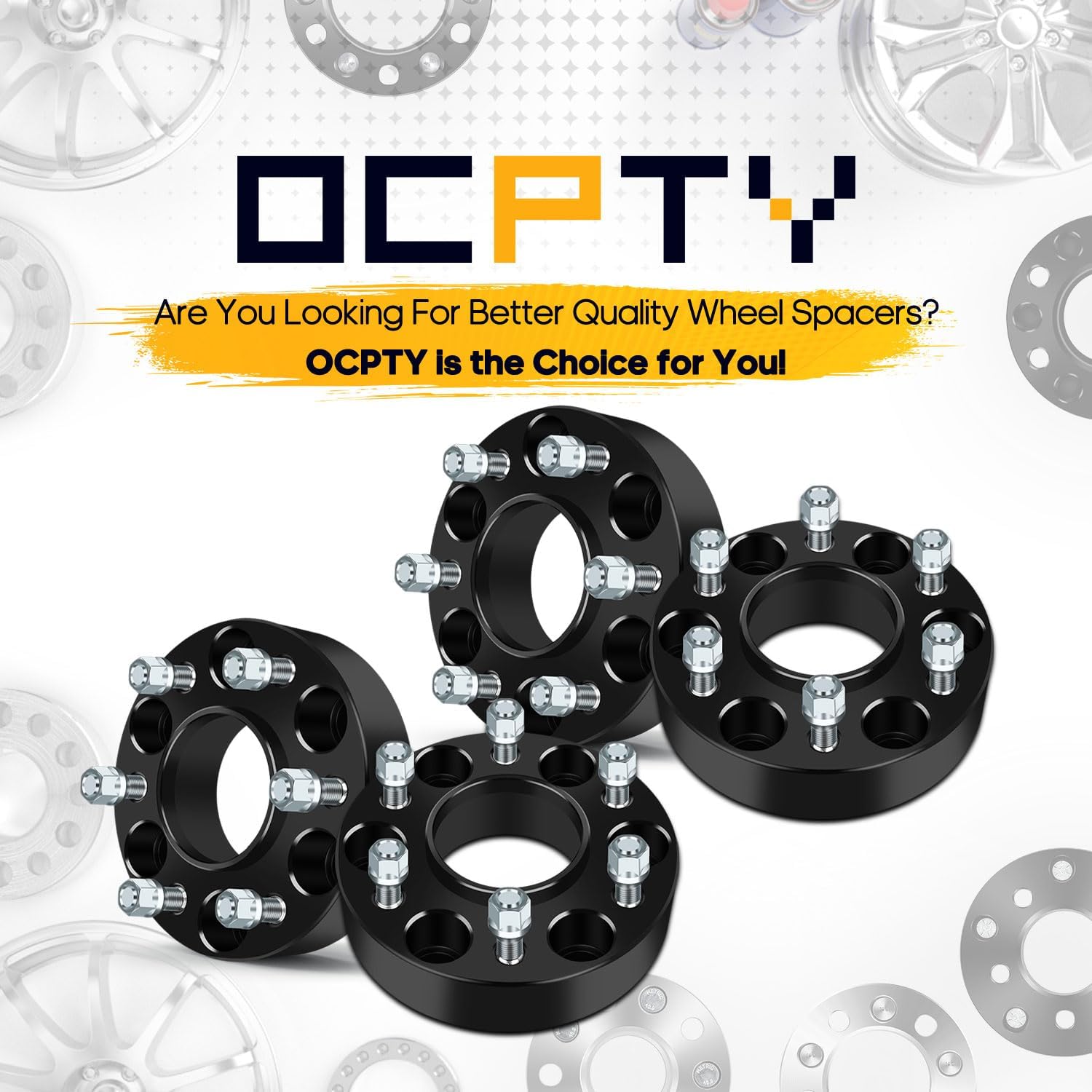 OCPTY 4PCS 6x5 to 6x5 Wheel Spacers 1.5" Wheel Adapters 12x1.5 Studs 78.1mm Center fit for 2003-2006 for Chevrolet for SSR / 2002-2009 for Chevrolet for Trailblazer / 2002-2009 for GMC for Envoy