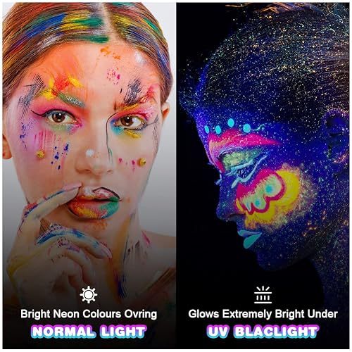 Miniatura 5 de AOMIG Crayones giratorios, 6 colores seguros, no tóxicos, lavables, lápices de pintura facial para niños, crayones de baño fluorescentes, lápices de