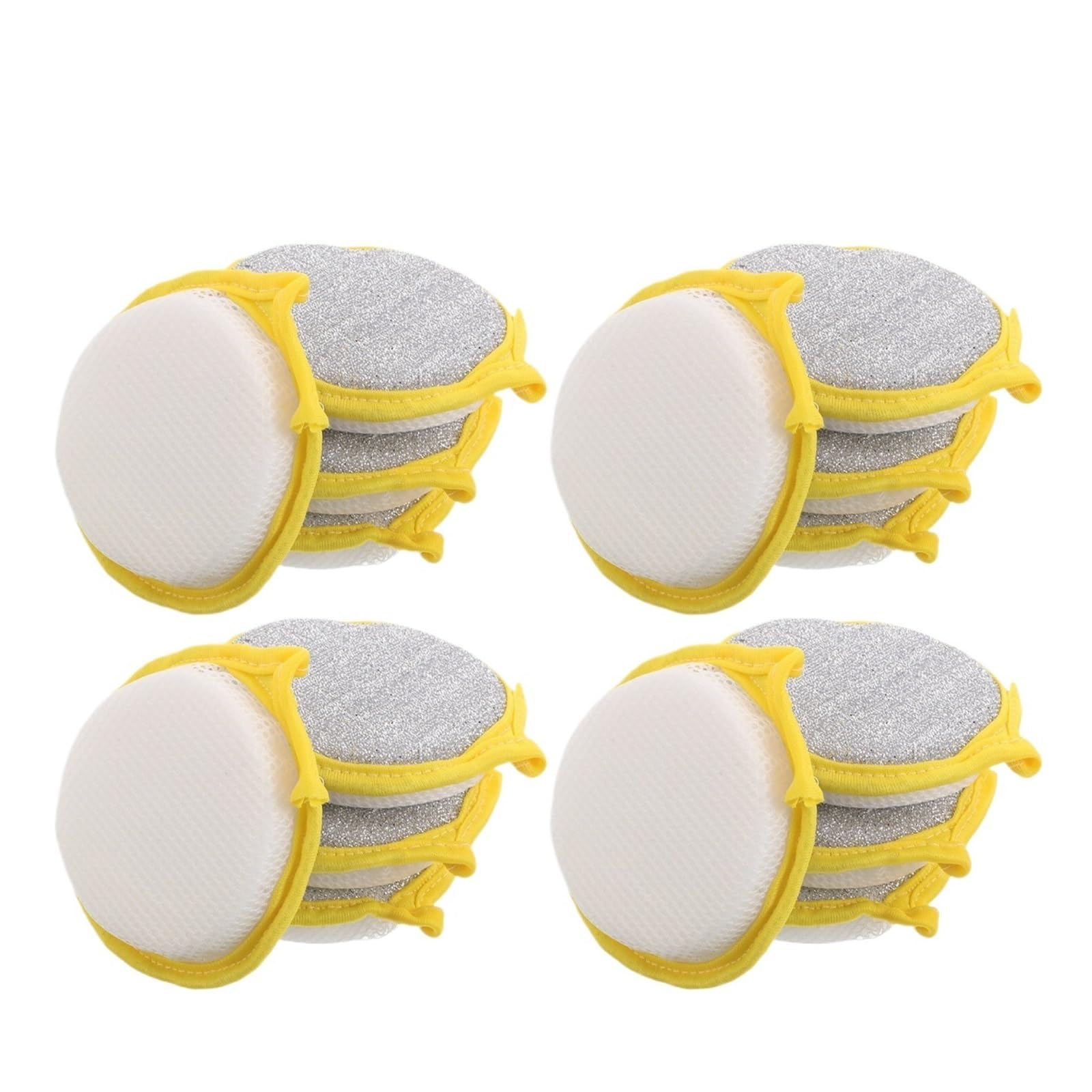 WZPTLKIBAD 30PC Dual Sided Dishwashing Scrubber Sponge with Hanging Hole