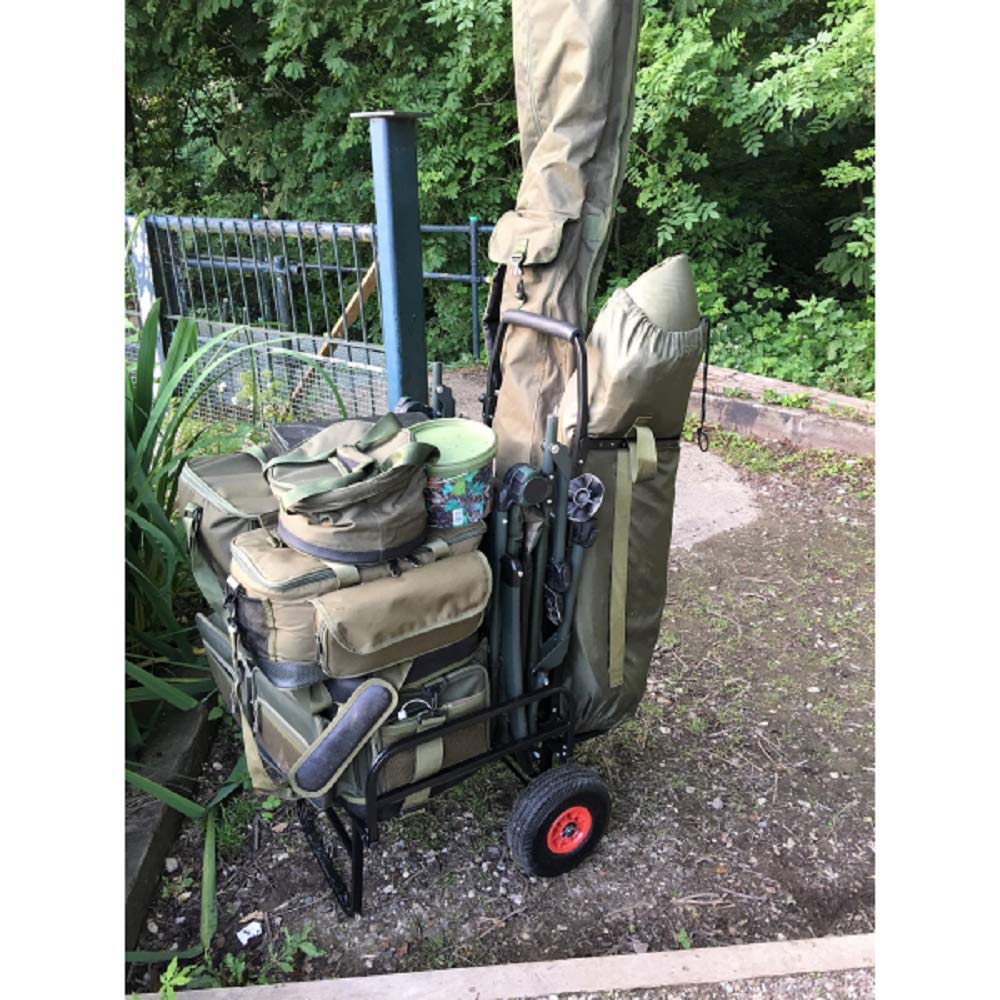 G8DS® Trolley dynamisch stabil faltbar Zwei Reifen Transport Tackle Karpfen Angeln