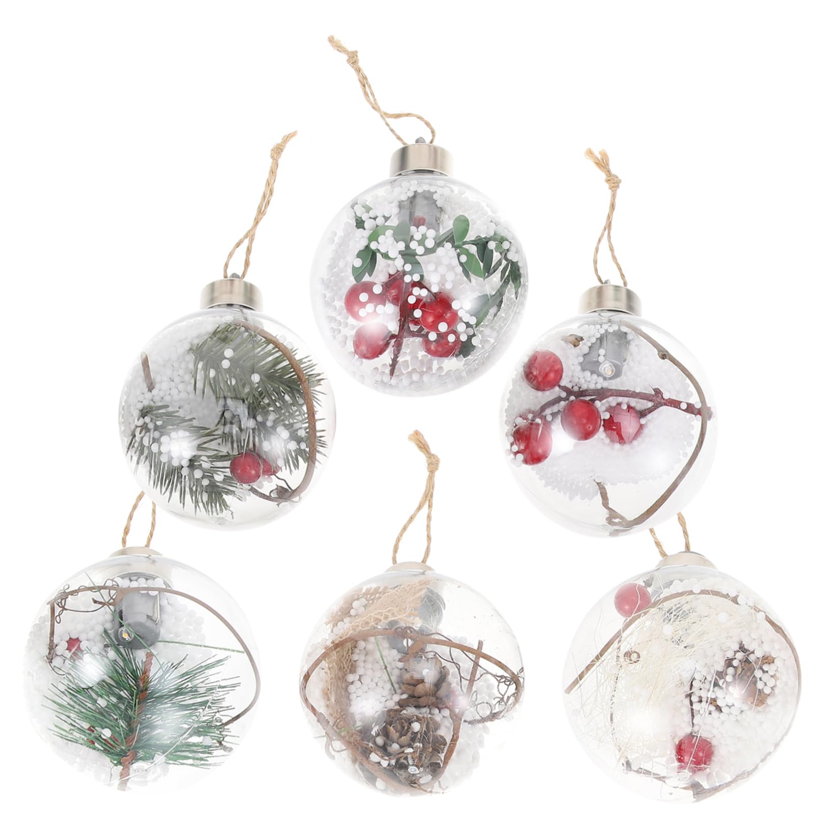 Boule de Noël suspendue plastique pour décorer votre sapin sans risque de casse