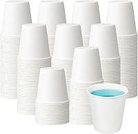 Vista 1 de RACETOP 3 oz 500 pack Disposable Paper Bathroom Cups, Small Coffee Cups, Mouthwash Cups, Bath Paper Cups Ideal for Bathroom, Mouthwash