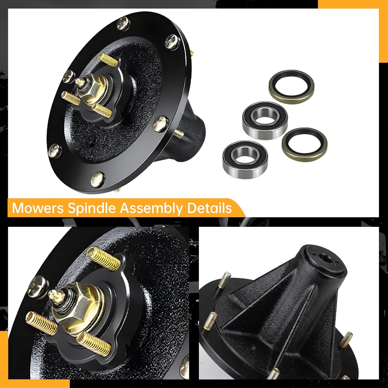 119-8560 Mower Deck Spindle Assembly Compatible with 2011-2015 Toro Grandstand 48 52 60 inch & Z Master 7000 5000 6000 / Commercial 3000 2012-2016 48" 52" 60" Replace 74549 74568TE 74264 TE 117-6158