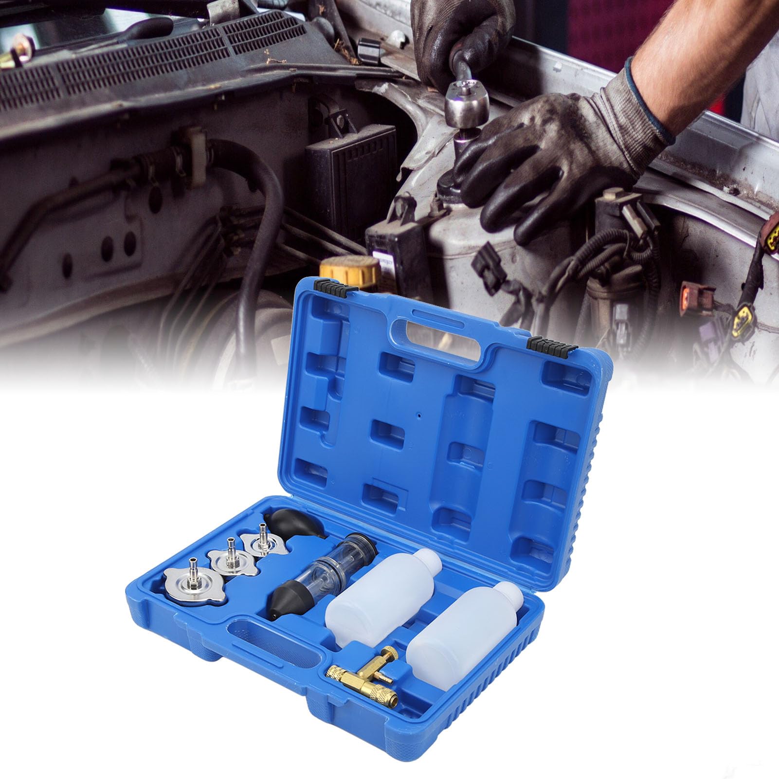 Prosport Performance 216BFWBFLSM Fuel Level Gauge (Electric) Blue/White 52mm