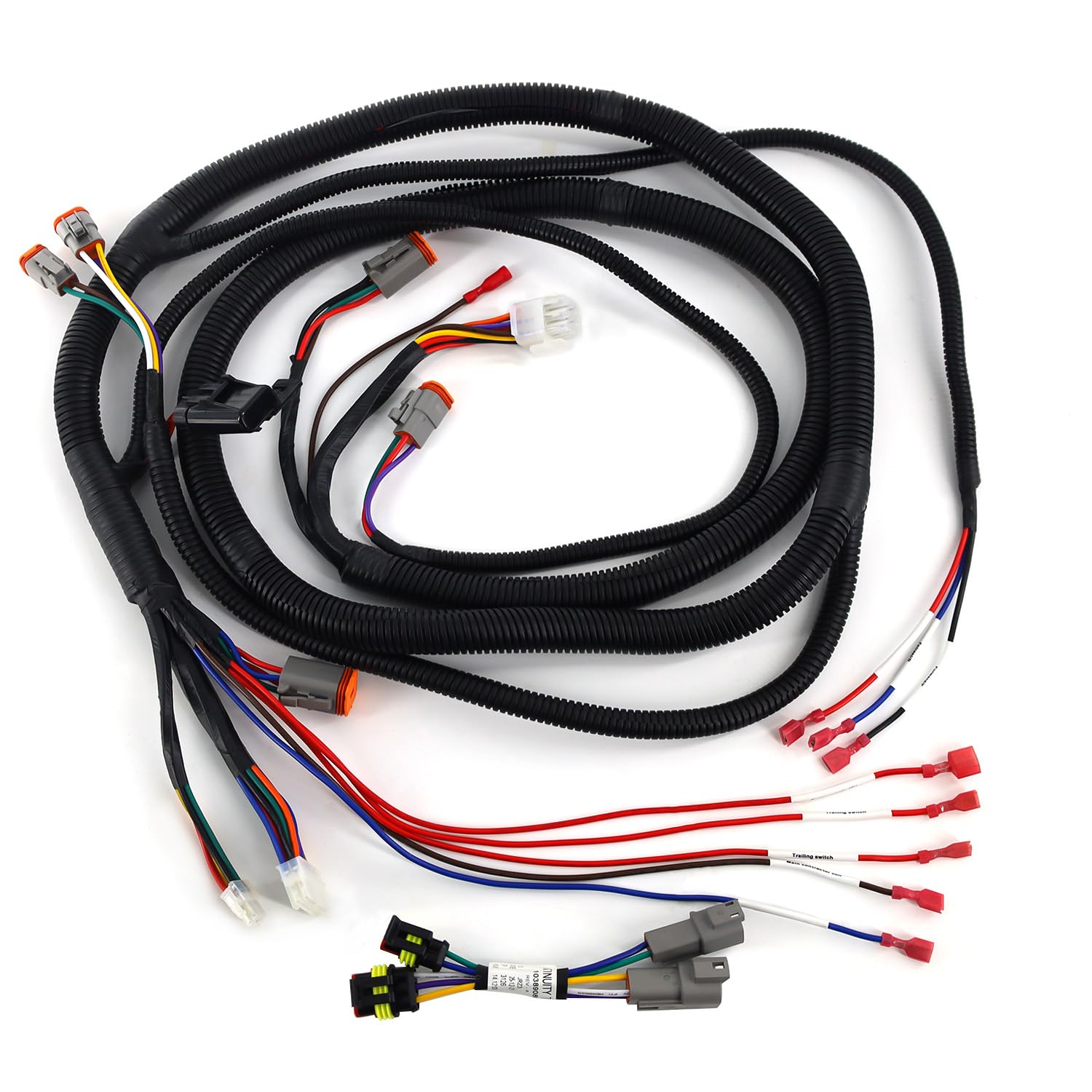 Golf Cart Control Wiring Harness for Club Car Precedent-Gray Controller#1515-5201, Include Mcor 2 & 4 Adapter Harness, Precedent Complete Vehicle Wiring Harnesse, OEM#103850301