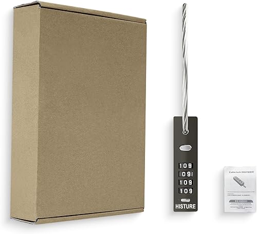 Miniatura 7 de Cerradura de puerta de valla al aire libre - bicicleta, cadena de cable, cerraduras de combinación