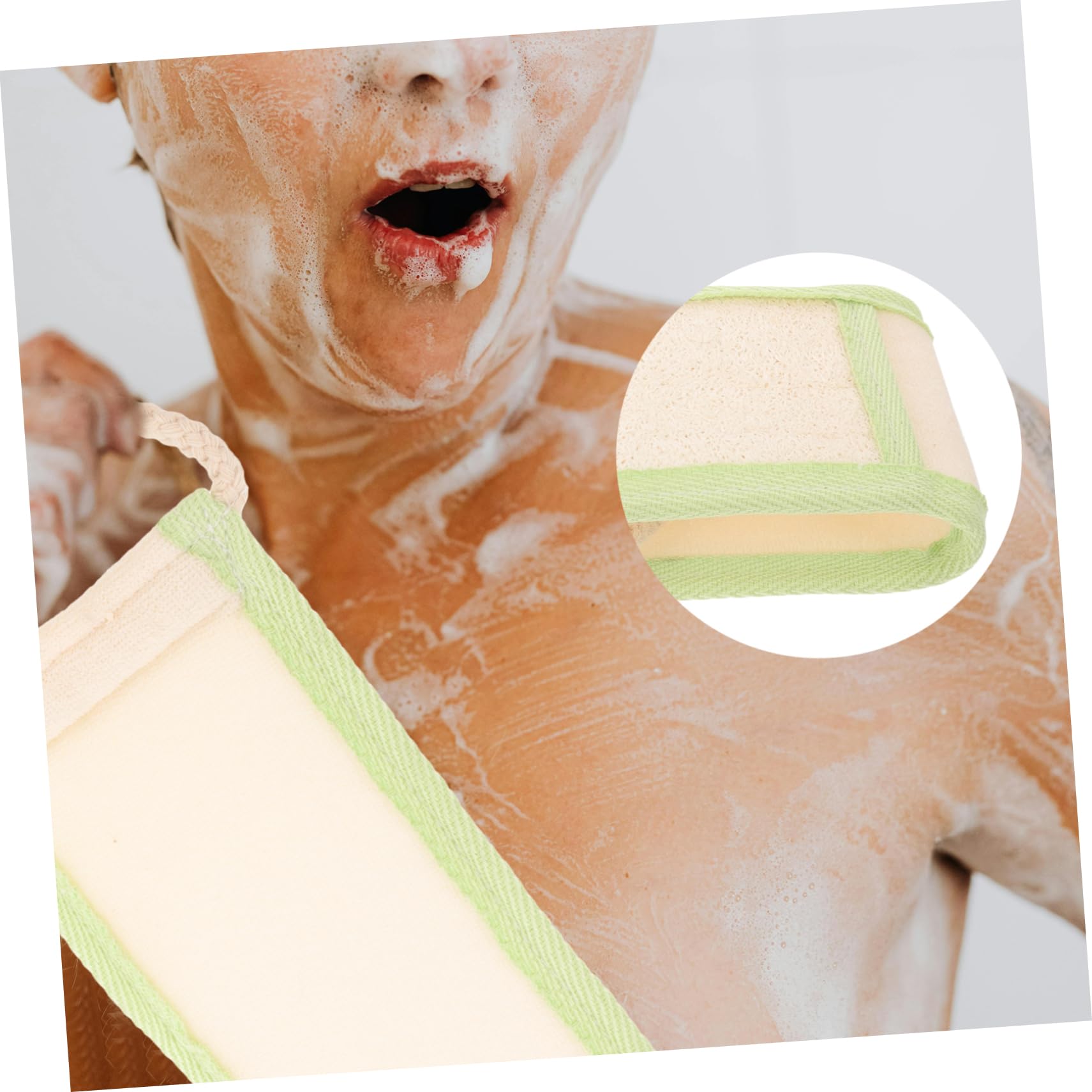 Healeved 5piezas Esponja Exfoliante Para Ducha Loofah De Cuerpo Limpiador Exfoliante De Espalda Para Baño Para Material Natural De Luffa