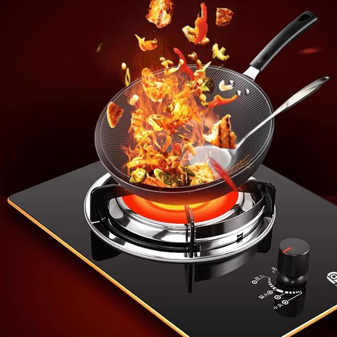 Estufa de Gas de 1 Puesto con Vidrio Templado y Protección de Apagado miniatura 2