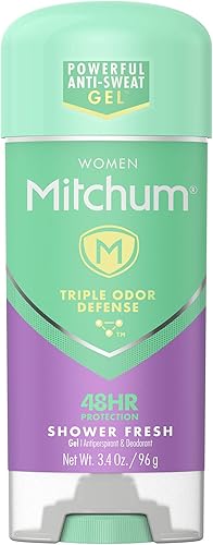 Miniatura 40 de Mitchum Gel antitranspirante y desodorante de triple protección contra olores para mujer, ducha fresca, protección 48 horas, 2.25 onzas