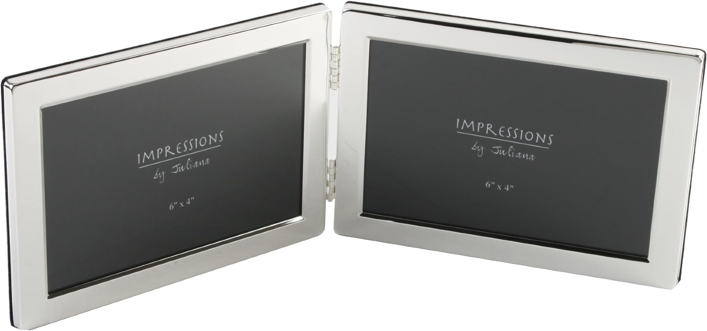 Deluxe 4x6" Double Silver Plated Frame - Landscape By Living Images