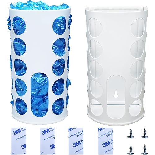 Kitchen Sink & Closet Grocery Plastic Bag Holder & Dispenser, Wall-Mounted Space Saver