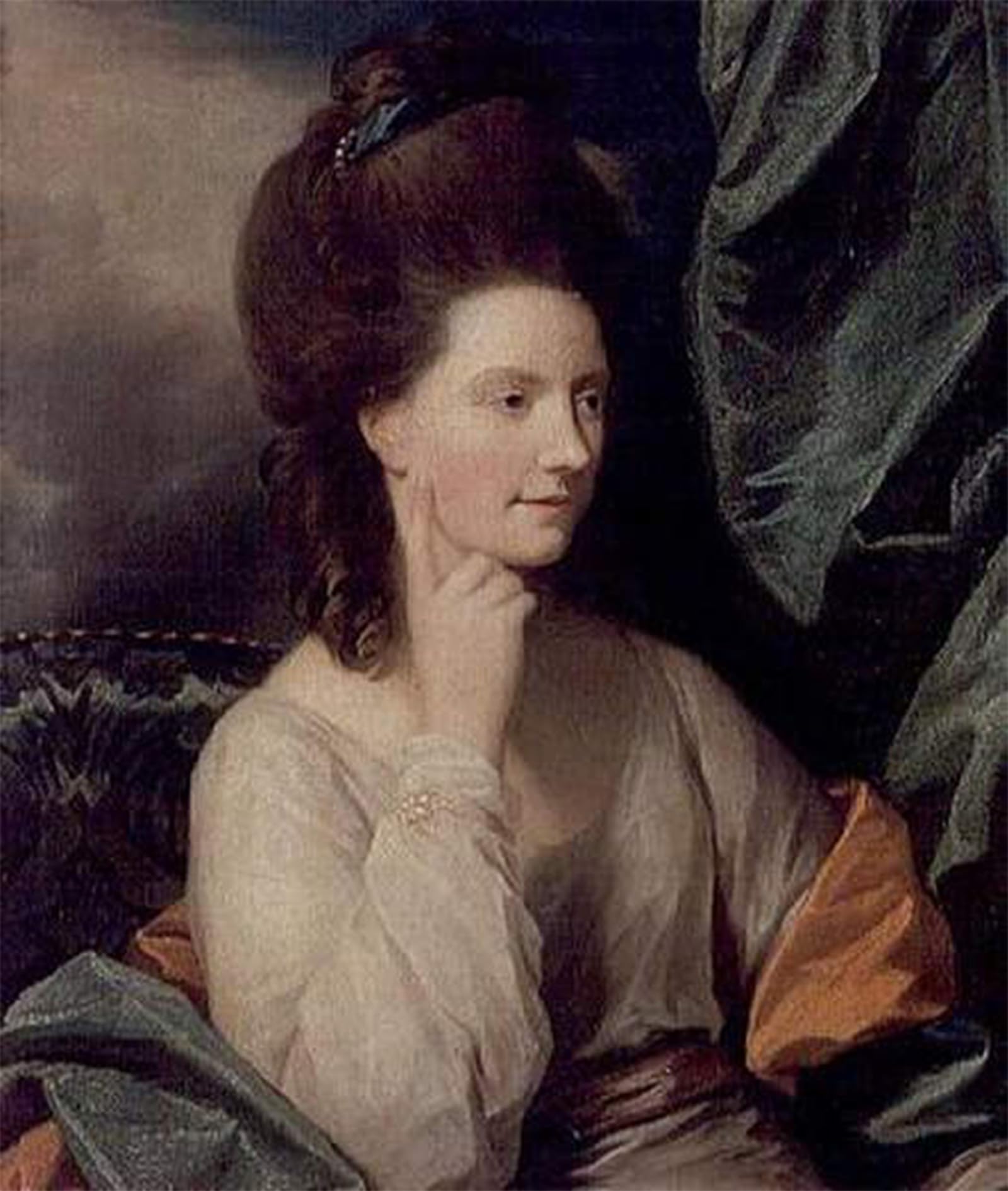 SERENDIPITP Vintage Wall Art Canvas Nordic Poster Canvas Print Picture Portrait of Mrs William Abercromby of Classaugh by Benjamin West Wall Art Poster for Home Decor 60x90cm