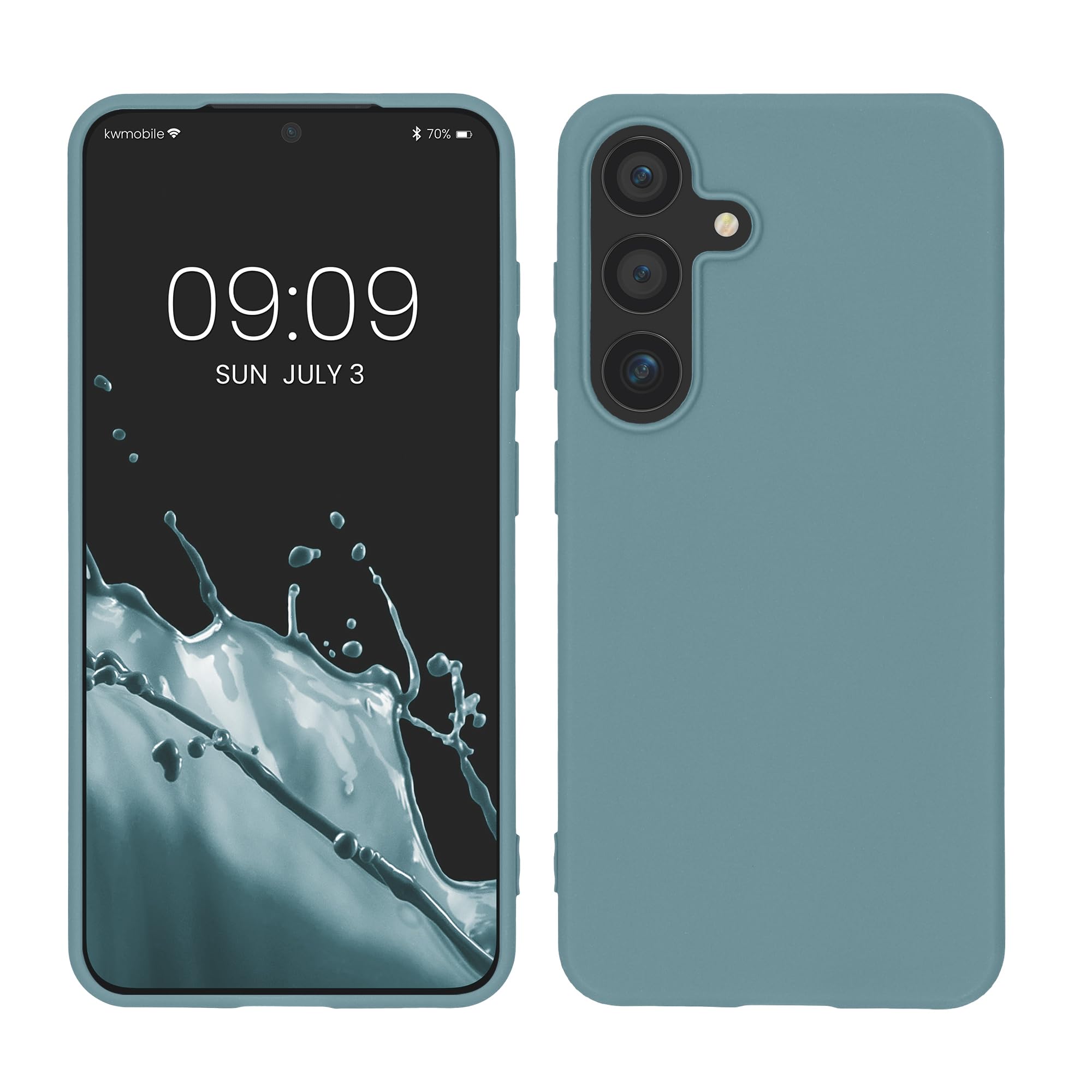 kwmobile Etui kompatybilne z Samsung Galaxy S25 - Miękki silikonowy futerał na telefon - Antique Stone