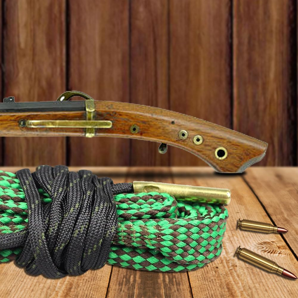 Snake Rifle Rope Cleaner Brass Weight Rope Cleaner For Rifles Bore Rope Cleaner Snake For 5.56mm ...