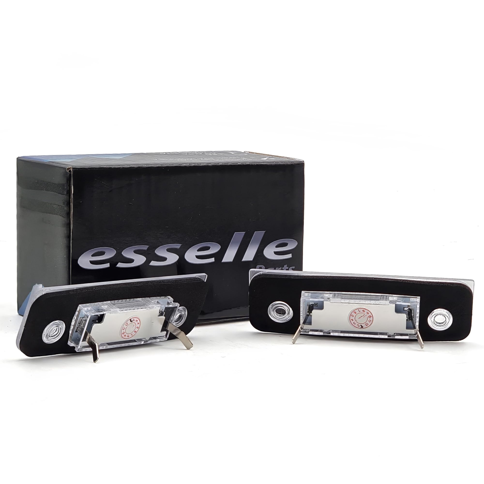 Placchette Luci Targa LED Compatibili con Ford Fiesta MK5, Fusion, Mondeo MK2 18 SMD CANBUS 6000K Bianco Ghiaccio Plug & Play
