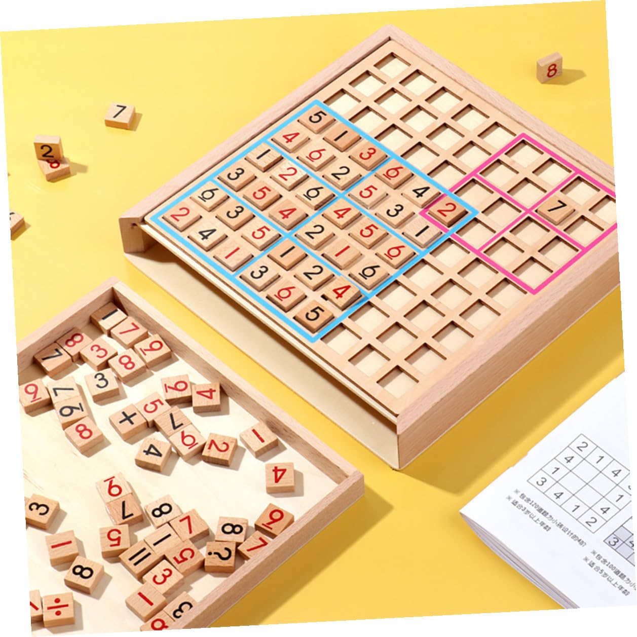 Juguete de Sudoku para Niños de Madera 9 Cuadrículas Decoracion Colegio