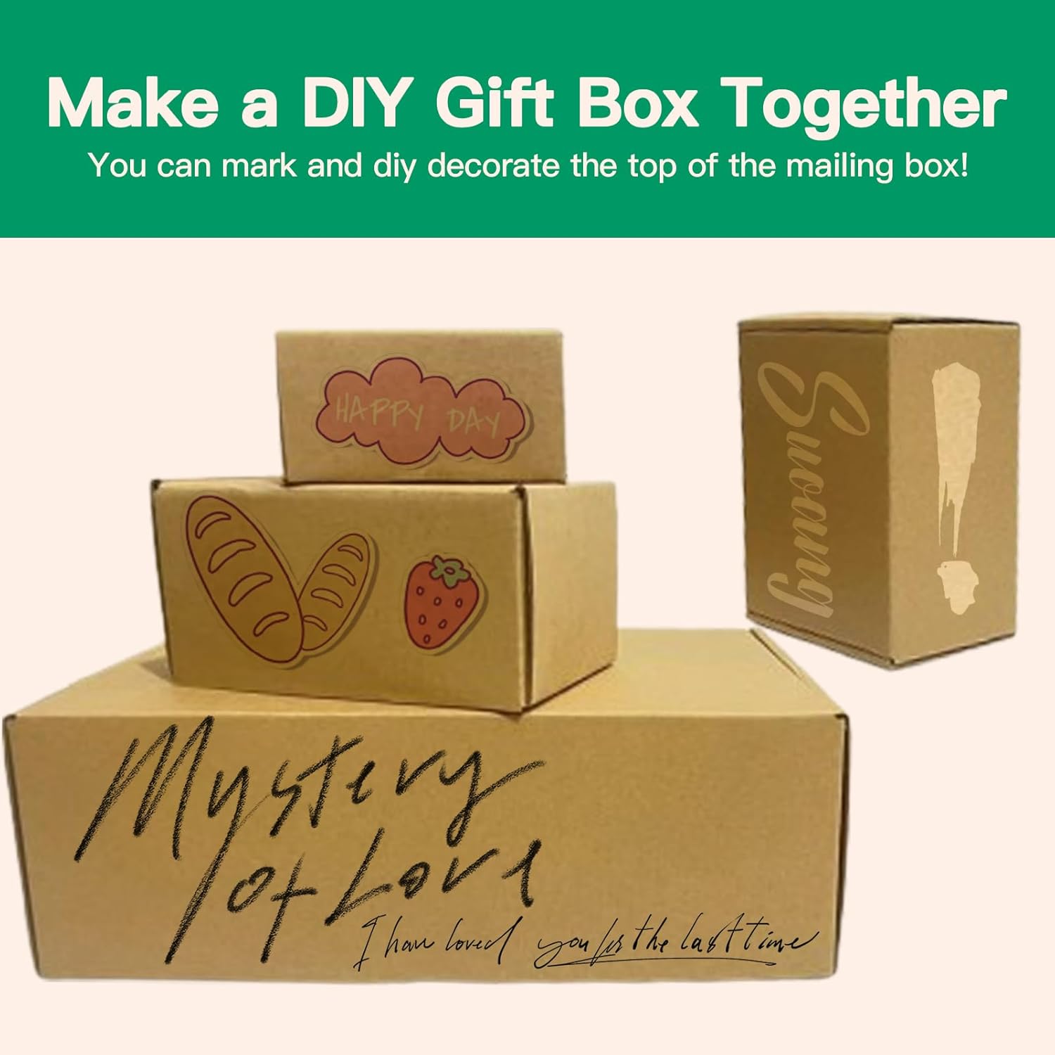 Rongyangtong12x9x4 Inch Shipping Box (pack of 20),Corrugated Mailing Box, Ldeal for Small Business Packaging Mailing
