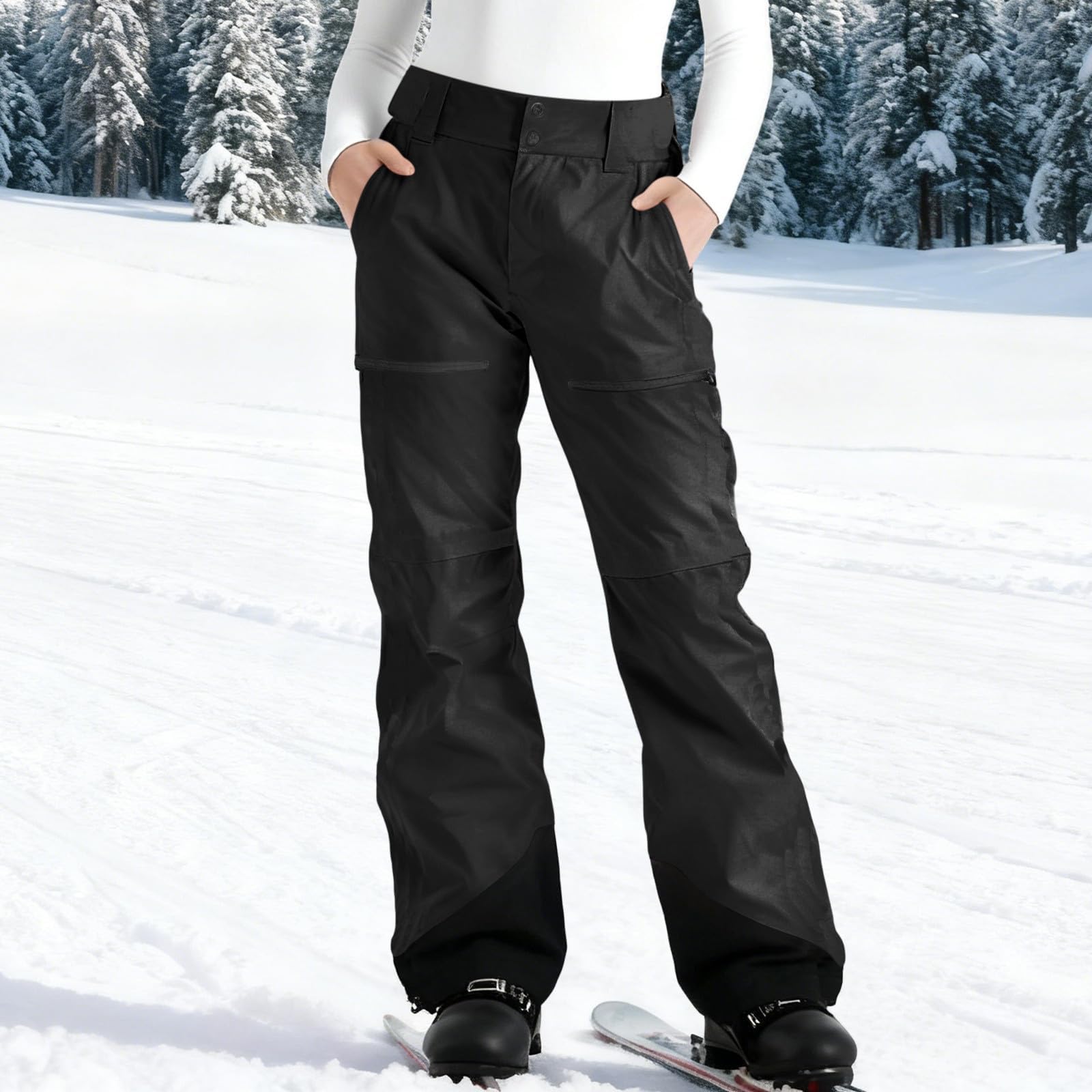 Schneeanzug Sport Und Outdoor Anzug Winddicht Warme Skianzug Ski Hose Outdoor-Sportarten Winter Skihose Wasserdicht Schneeanzüge Sport Im Herbst Winter