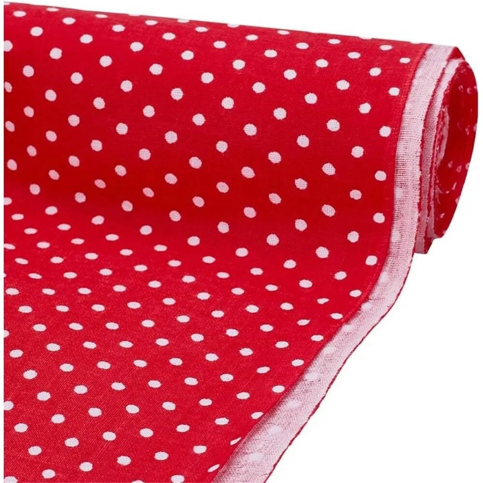 Tela de lunares Paquetes de acolchado cuartos gordos Mini lunares rojos, tela retales algodón 40x62 pulgadas, costura for manualidades hechas a mano