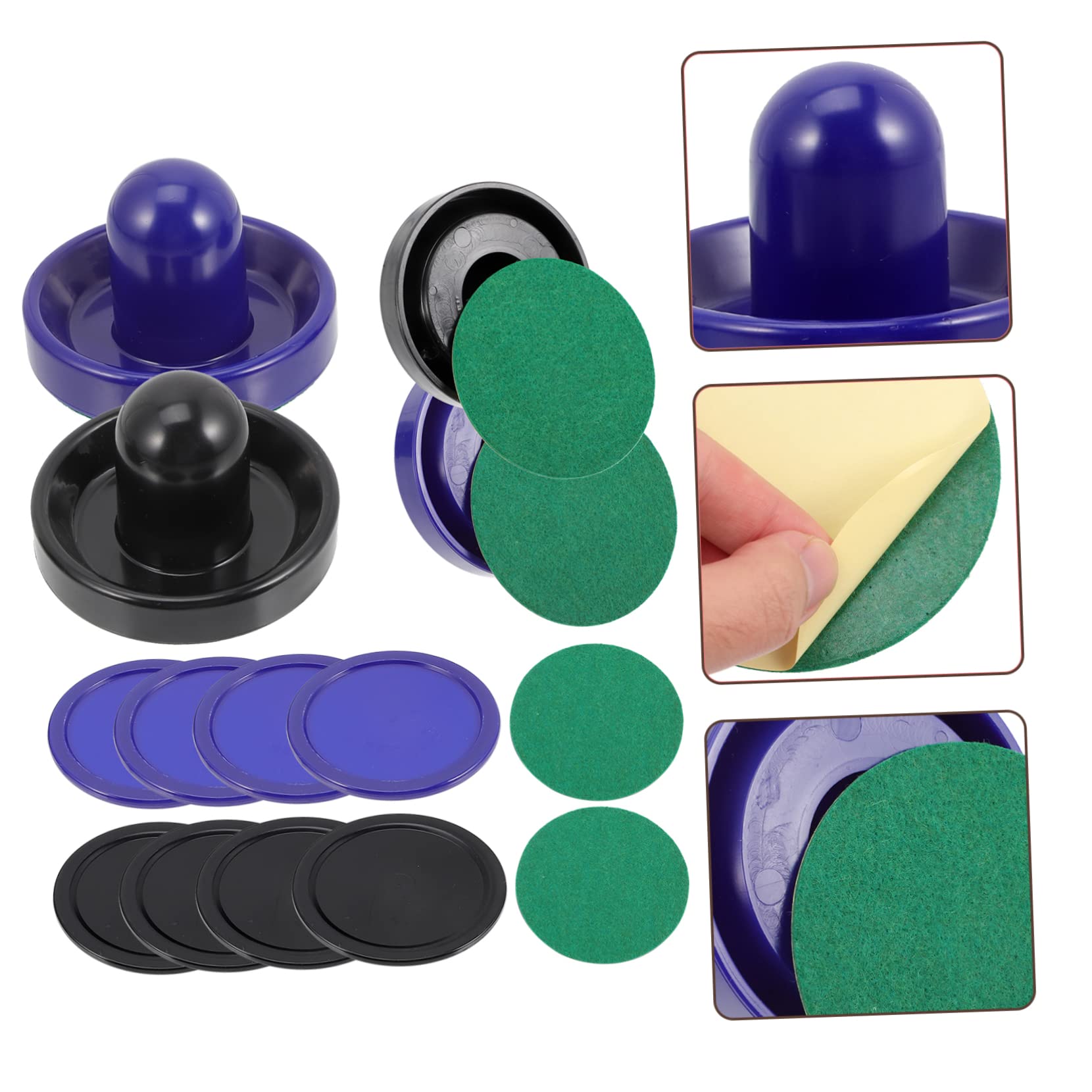 Totority 1set Puck e Paddles Per Hockey Da Tavolo Plastica Accessori Per Giochi Da Include Paddles e Neri Con Puck Di Ricambio Ghiaccio