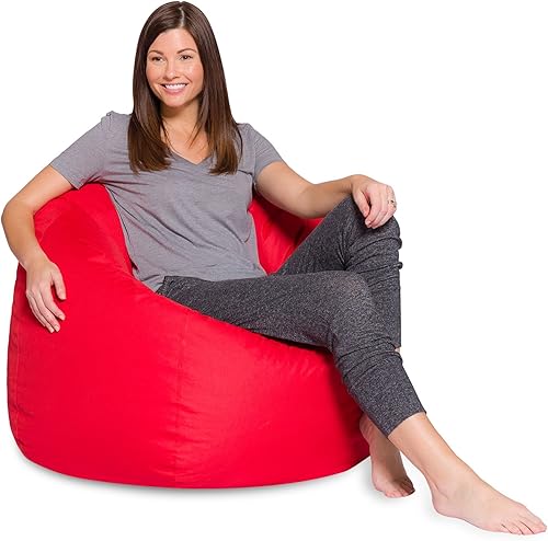 Miniatura 10 de Puf grande y cómodo sillones tipo puf grandes con funda extraíble para niños, adolescentes y adultos, muebles de tela de poliéster para todas las
