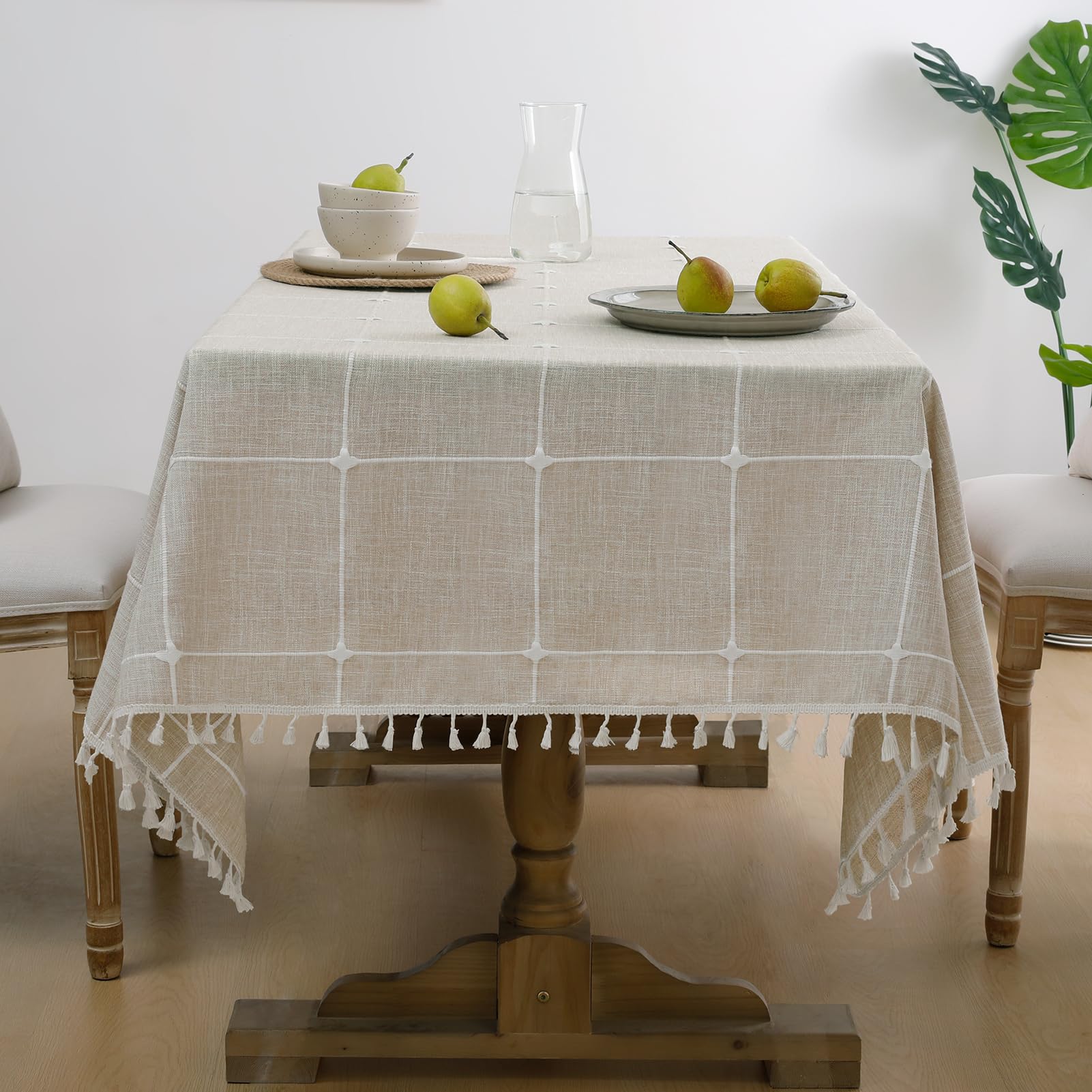 Softalker Linen Tablecloth - 55x70 Inch -10
