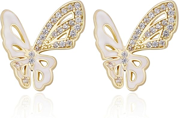 Gold Earrings for Women Small Stud Earrings Simple Lightweight Jewelry for Women