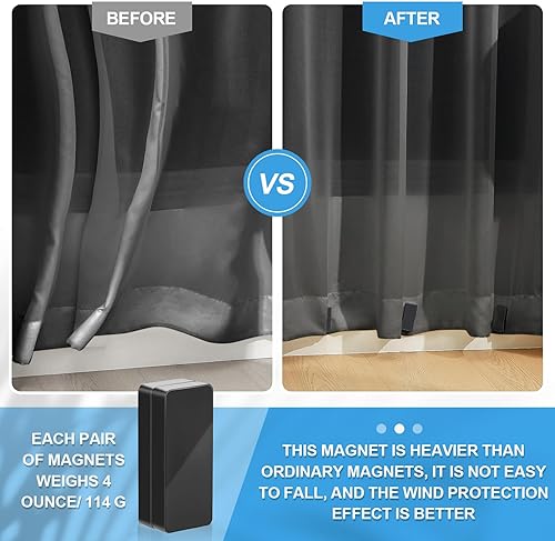 Miniatura 4 de 16 piezas de 16 piezas de cortinas para exteriores, impermeables, magnéticas, para decoración del hogar, baño, ducha, forro, mantel de banderas para