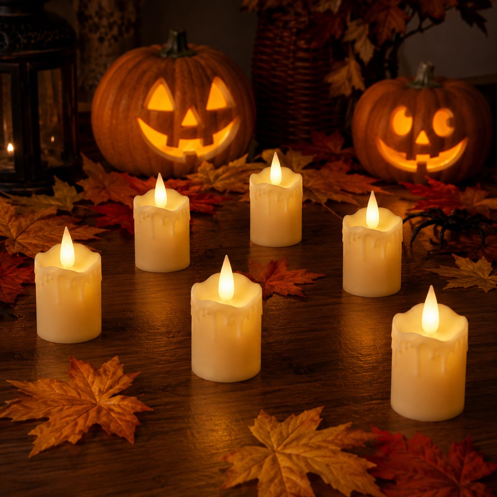 12 Stück Wiederaufladbare LED Teelichter mit Ladestation & Fernbedienung, Elfenbein Timerfunktion Flammenlose flackernde Kunststoff, für Party Zimmer Halloween Weihnachten Deko （200 Std. Laufzeit）