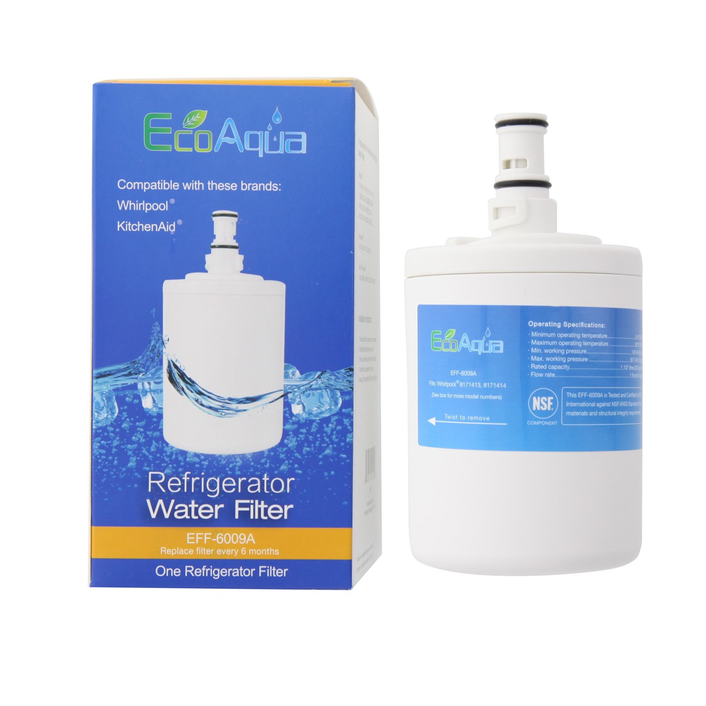 EcoAqua 6009A Replacement for Whirlpool 8171414