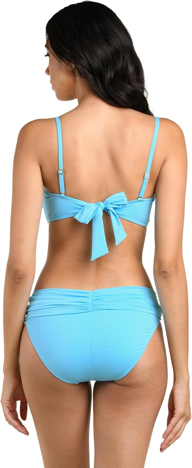 La Blanca Womens Island Goddess Bandeau Slider Swimsuit Top - Image 2