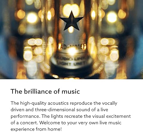 Miniatura 2 de BALMUDA El altavoz Altavoz Bluetooth portátil Sonido de cristal 3D y espectáculo de luz LED Recargable USB-C 3 modos de luz vela, ambiente y