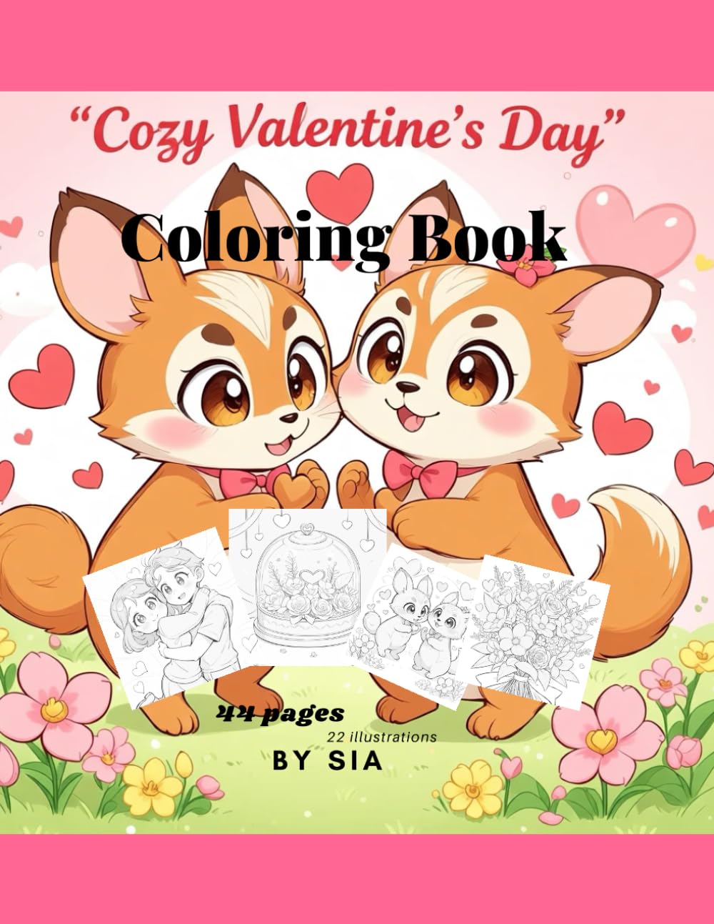 Cozy Valentine's Day: Coloring Book