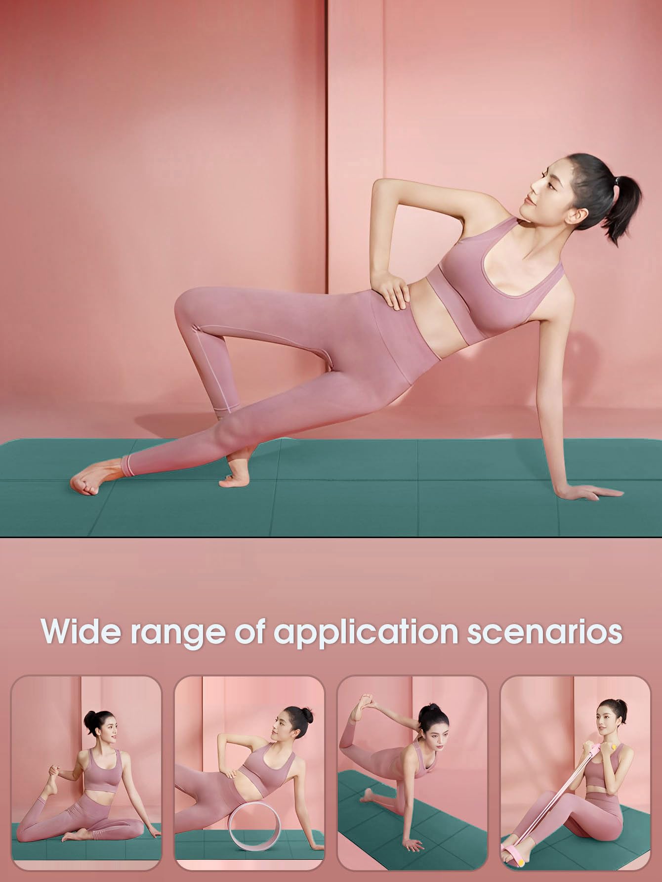 Tapis de Yoga Classique pour Femme et Homme, NIUAWASA Tapis de gymnastique portable EVA de 3mm pour Remise en Forme Le Yoga Cours de Pilates Entraînement Extérieur Camper Voyager