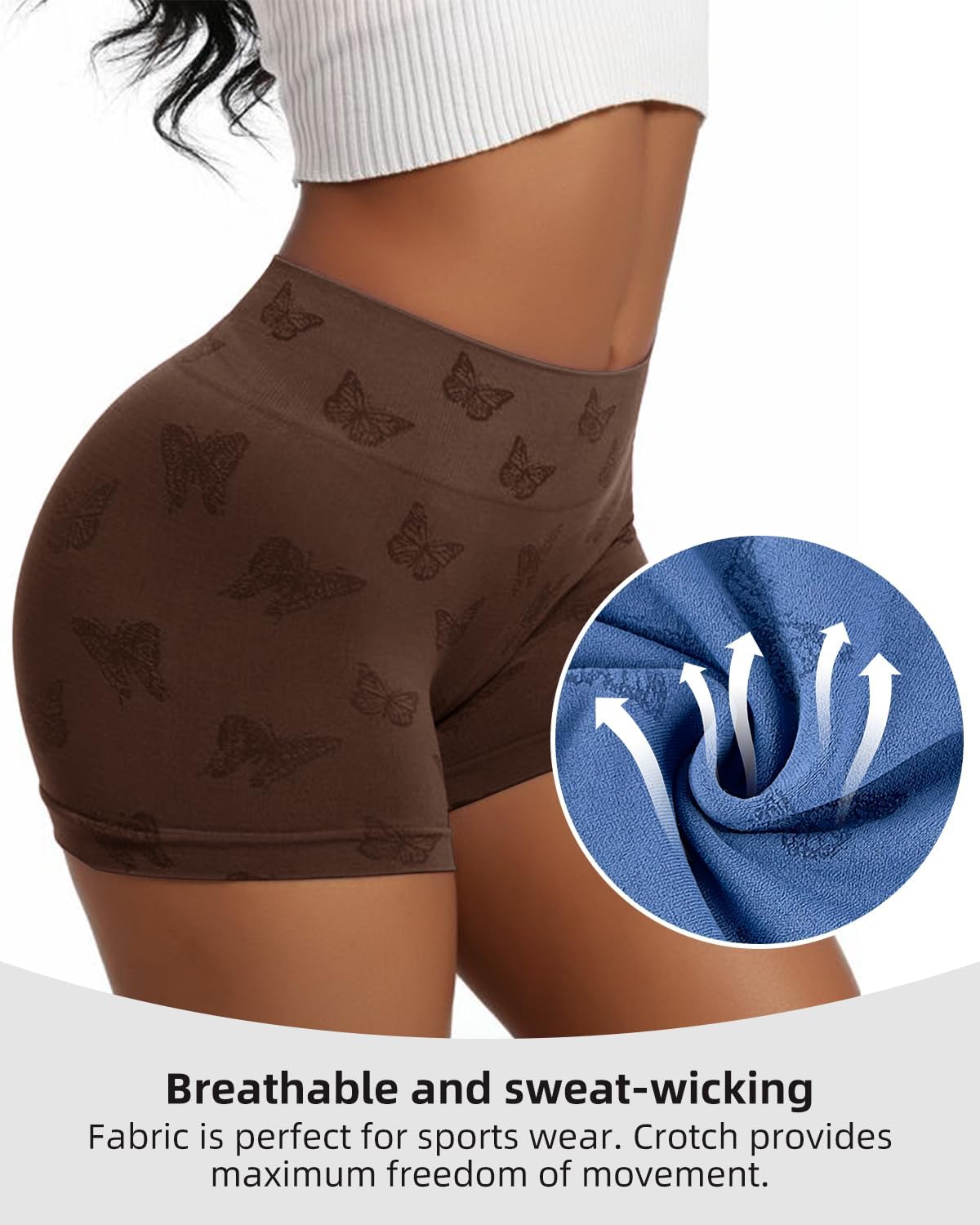 Women's Boy Shorts Underwear for Women High Waisted Polyamide Panties Stretch 6 Pack - Image 5