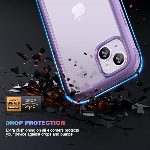 Miniatura 3 de Diaclara - Funda resistente de cuerpo completo con protector de pantalla sensible al tacto y antiarañazos, con protector de lente de cámara para