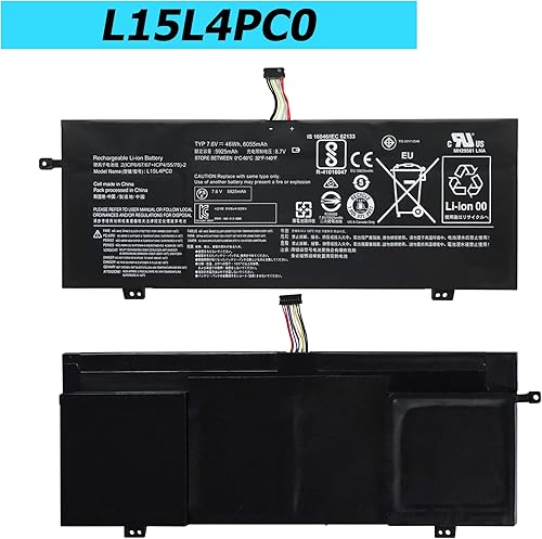 Miniatura 2 de Vvsialeek L15L4PC0 L15C3PB1 46Wh Batería para portátil compatible con Lenovo IdeaPad 710S-13IKB 710S Plus Touch-13IKB 710S Plus-13ISK V730-13 710S