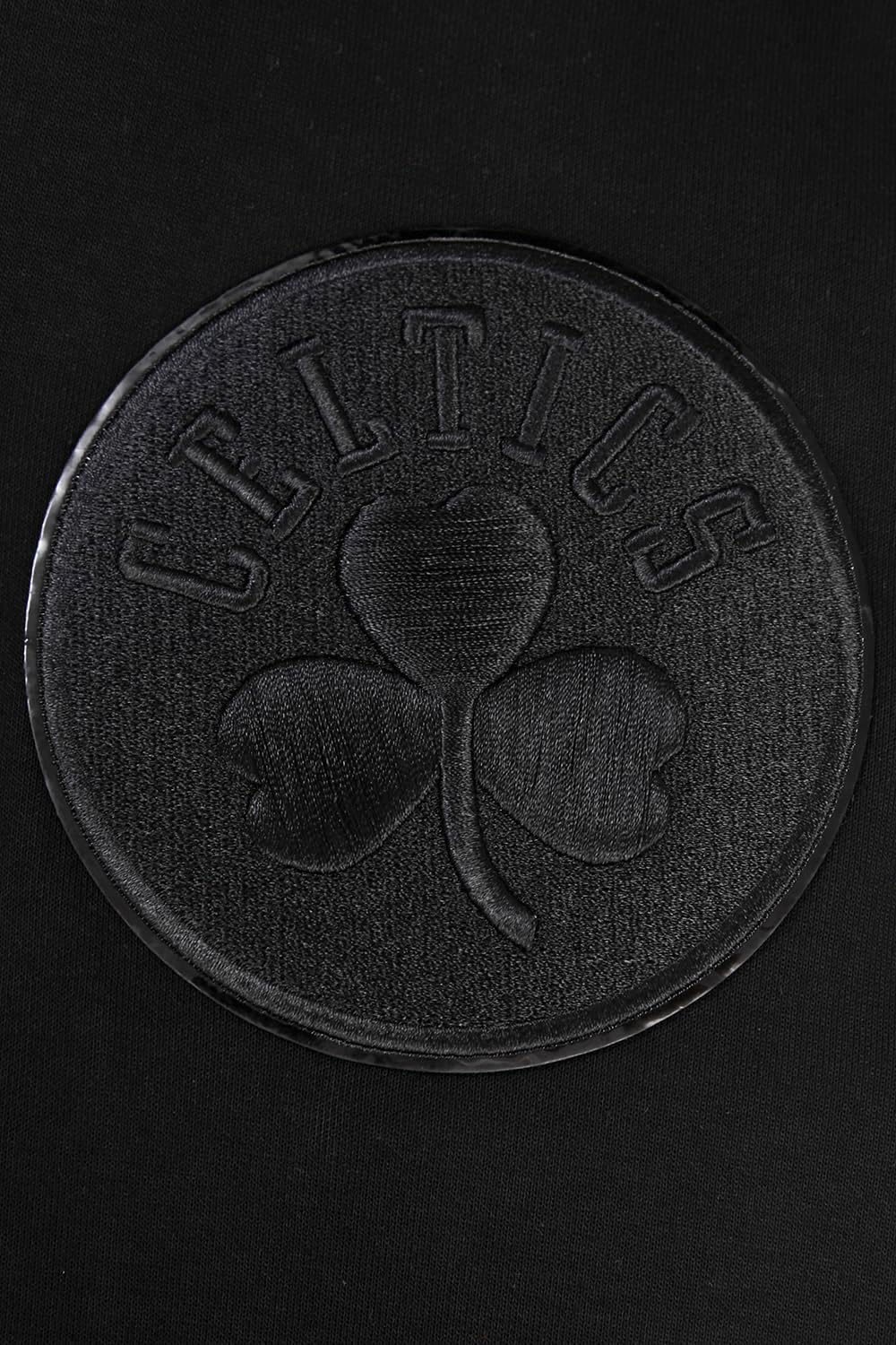 Pro Standard Mens NBA Boston Celtics Classic Triple Black Full Zip Hoodie Triple Black M - Image 7