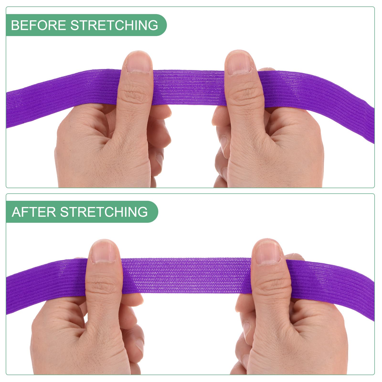 M METERXITY Elastic Bands for Sewing 0.8 Inch 11 Yards Roll of High Elasticity Knit Elastic Spool - Image 4