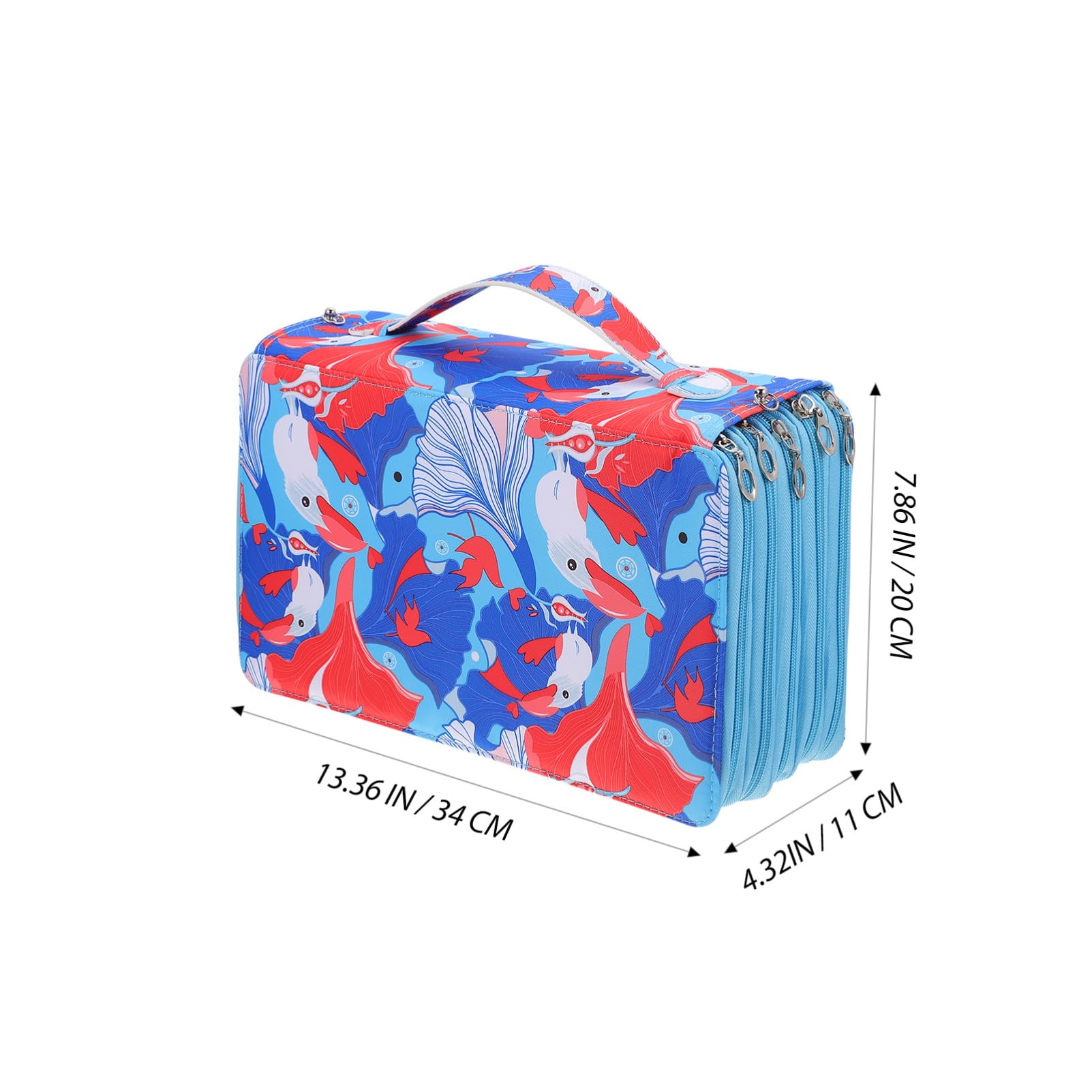 1pièce Trousse à Crayons Multicouche Slots De Rangement Portable pour Dessin Et Fournitures Scolaires avec Poignée pour École Et Bureau