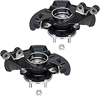 Vista 800 de Detroit Axle - 4 brazos de control de extremo delantero para Nissan Frontier Xterra 2000-2004 Brazos de control inferior y superior con rótulas