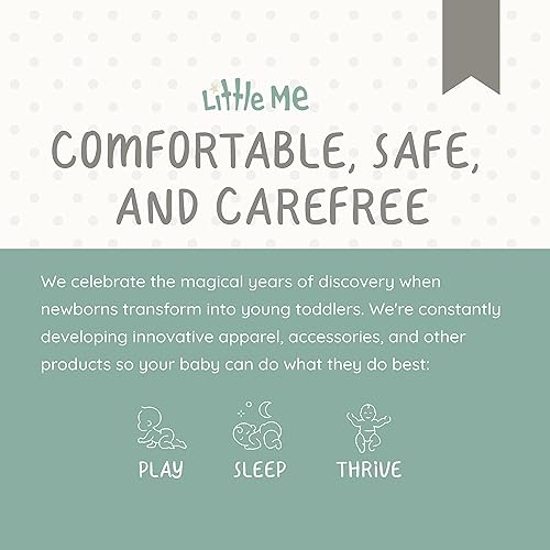 Miniatura 6 de Little Me Paquete de 20 calcetines unisex para bebés recién nacidos, infantes y niños pequeños, para bebé niña o niño, 0-12 y 12-24 meses, paquete